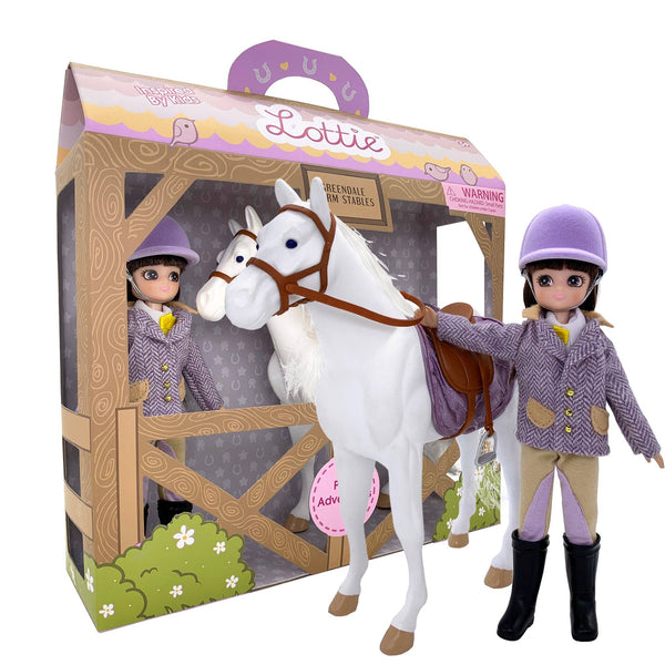 Lottie Doll with White Pony