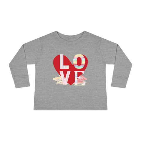 Buy heather Toddler Long Sleeve Tee