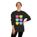 Valentine's Love Heart Sweatshirt | Unisex Crew Neck for Couples - 9