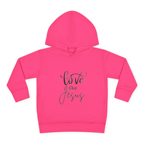 Buy vintage-hot-pink Toddler Pullover Fleece Hoodie - &#39;Love Like Jesus&#39;