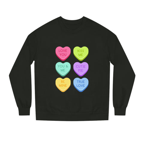 Valentine's Love Heart Sweatshirt | Unisex Crew Neck for Couples - 0