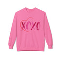 XOXO Heart Crewneck Sweatshirt - Soft Midweight Fleece for Cozy Days - 3