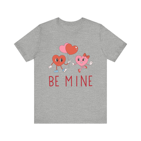 Buy athletic-heather Unisex Jersey Short Sleeve Be Mine Valentine&#39;s Day Tee