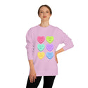 Valentine's Love Heart Sweatshirt | Unisex Crew Neck for Couples - 12