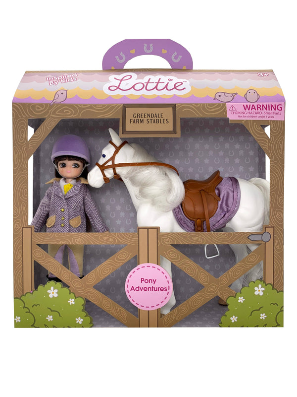 Lottie Doll with White Pony