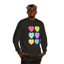 Valentine's Love Heart Sweatshirt | Unisex Crew Neck for Couples - 8