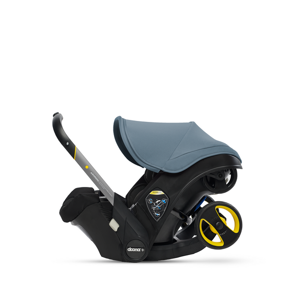 Doona Ocean Stroller/Carseat folded down