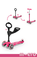 Micro Scooter Mini 3 in 1 Deluxe | Pink - 1