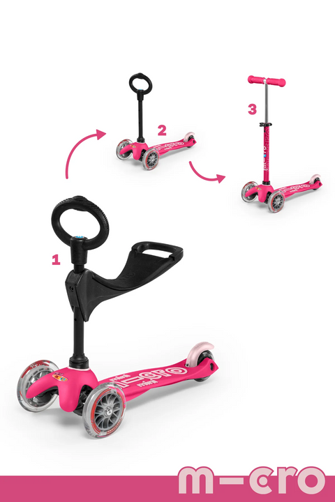 Micro Scooter Mini 3 in 1 Deluxe | Pink