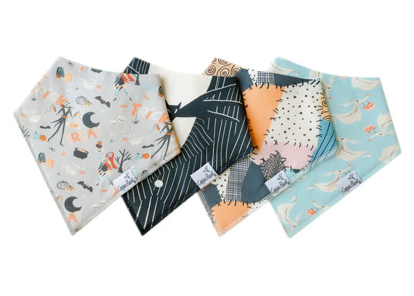 Copper Pearl | Modern Bandana Bibs 4 Pack ~ Nightmare Before Christmas