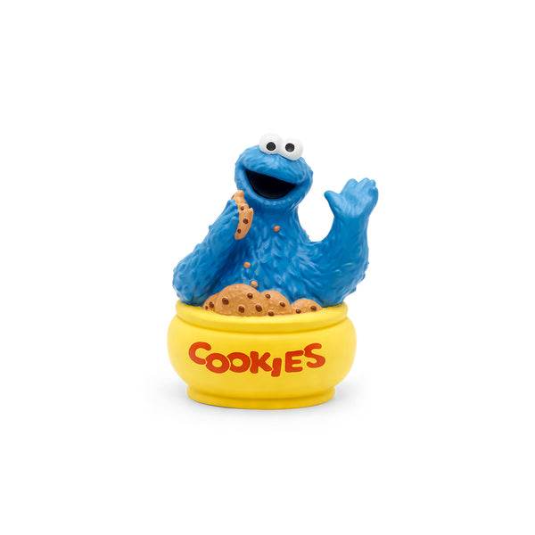 Tonies - Sesame Street Cookie Monstereating out of a yellow jar