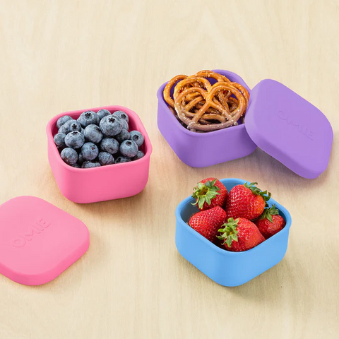 OmieSnack Silicone Container ~ Pink - 0