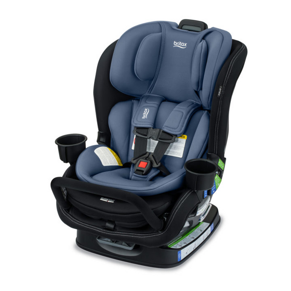 Britax carseat in blue with black frame