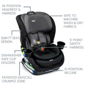 Features of Britax carseat in black