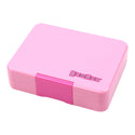 Pink snack box with rainbow insert