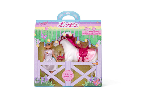 Retail packaging for Lottie and Unicorn