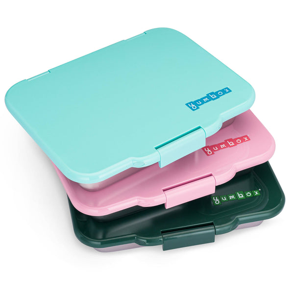 3 Presto Yumboxes, Aqua, Pink, Green