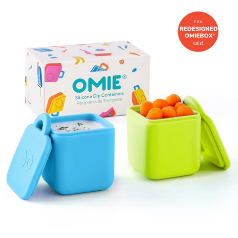 OmieDip Silicone Containers ~ Blue/lime